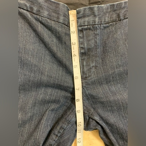 Women’s Tommy Hilfiger Trouser Denim Jeans Wide Leg Sz 10S Short Dark Wash - Picture 5 of 10